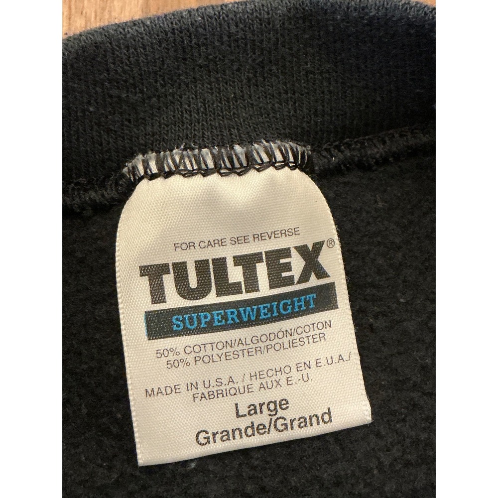 Vintage 1998 Super Bowl XXXII San Diego Sweatshirt Tultex USA Black Large NFL - Picture 4 of 11